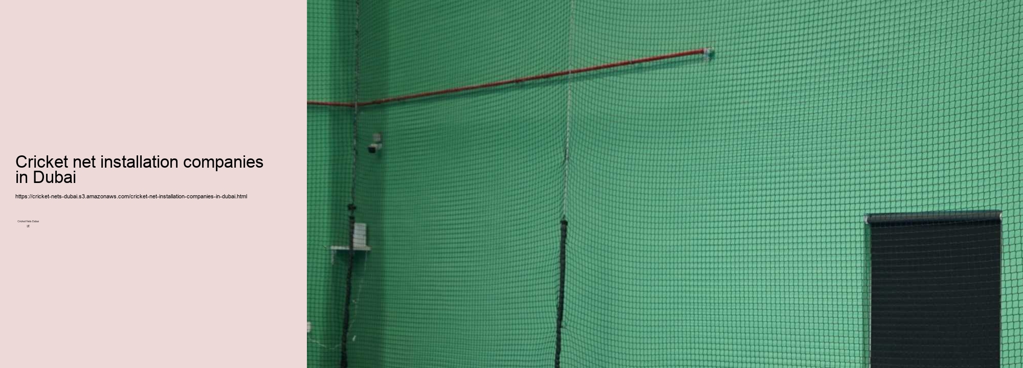 What is Making Cricket Training More Efficient in Dubai? Unveiling the Role of Cricket Nets!